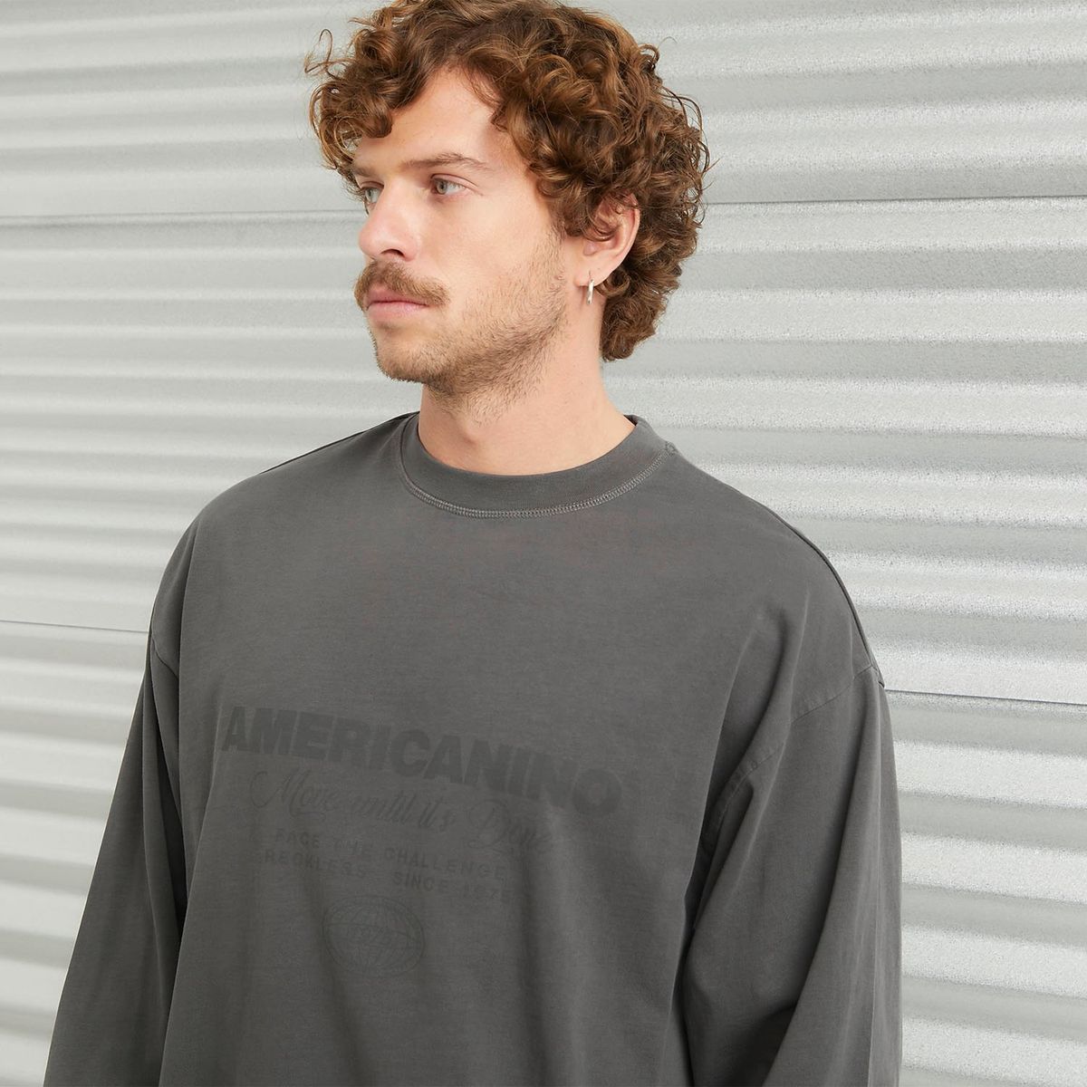 DENIMLAB - Polera Manga Larga Relaxed Fit Hombre Denimlab