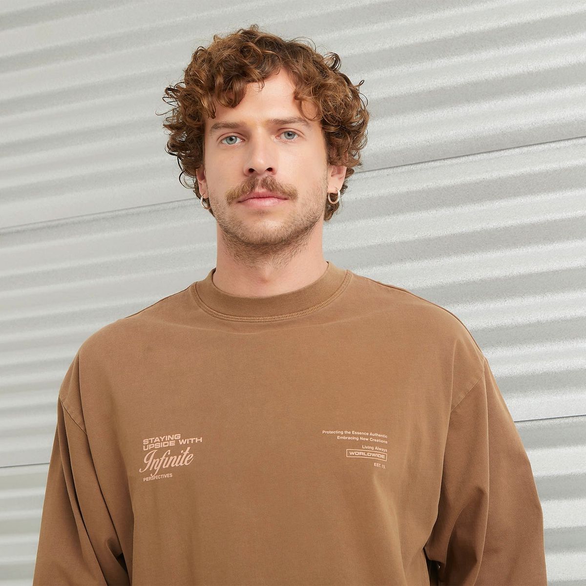 DENIMLAB - Polera Manga Larga Relaxed Fit Hombre Denimlab