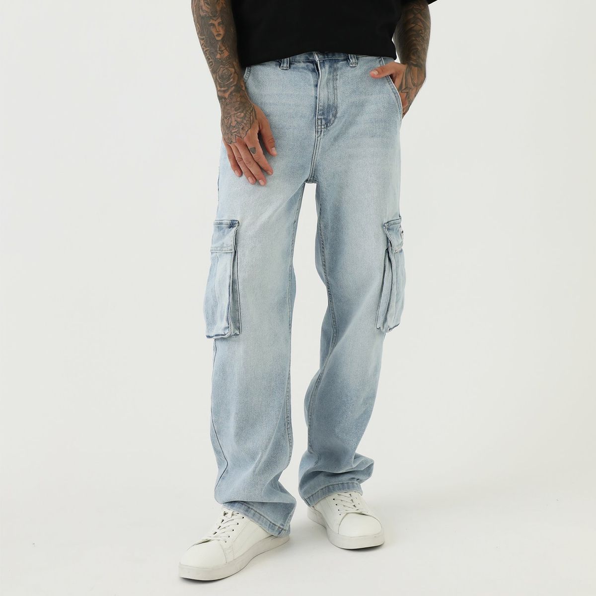 DENIMLAB - Jean Cargo Hombre Denimlab