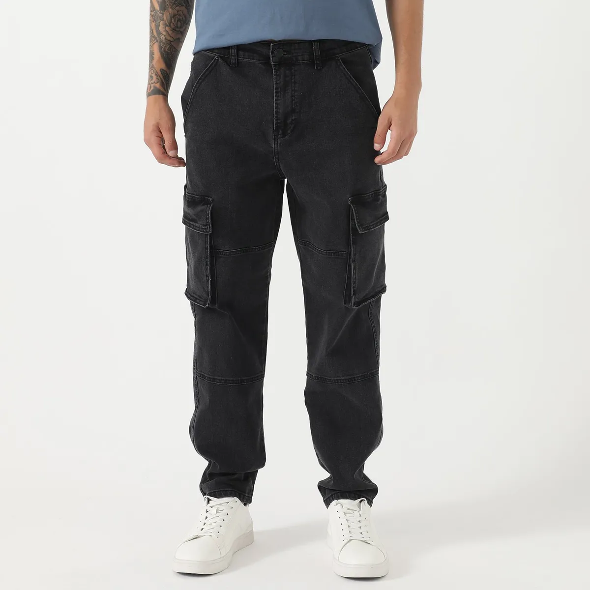 DENIMLAB - Jean Cargo Hombre Denimlab