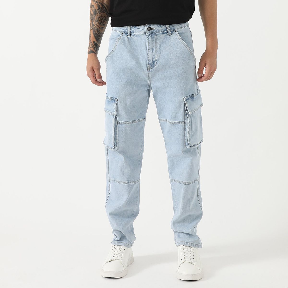 DENIMLAB - Jean Cargo Hombre Denimlab