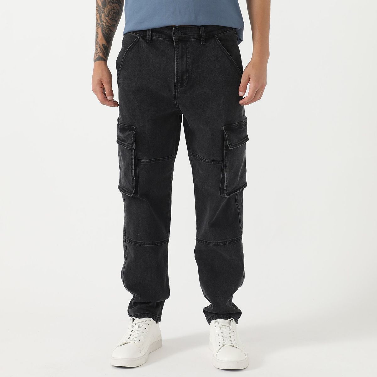 DENIMLAB - Jean Cargo Hombre Denimlab