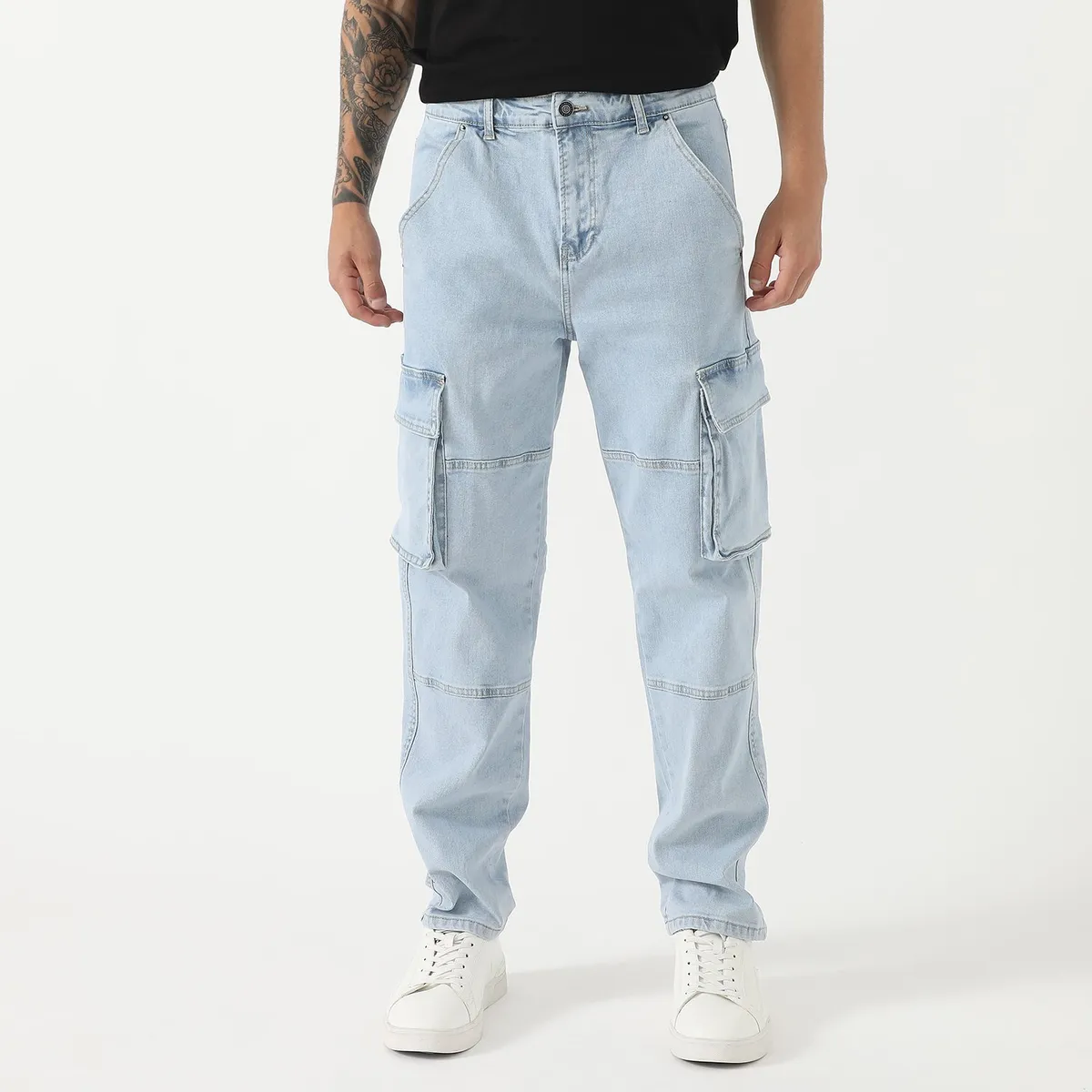 DENIMLAB - Jean Cargo Hombre Denimlab