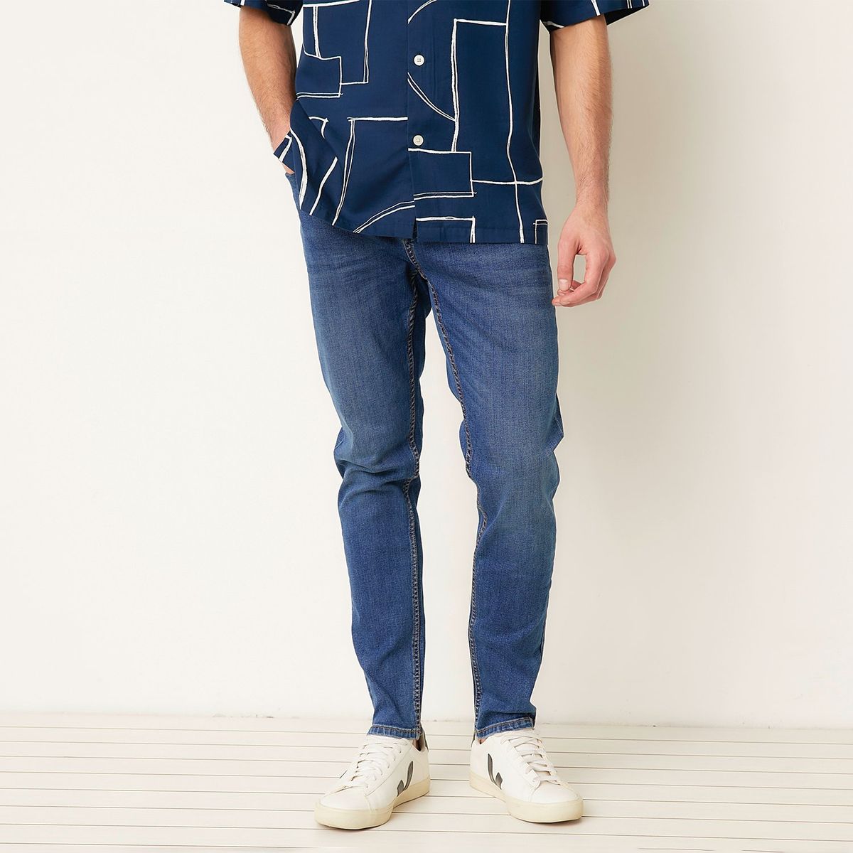 BASEMENT - Jeans Skinny Algodón Hombre Basement 