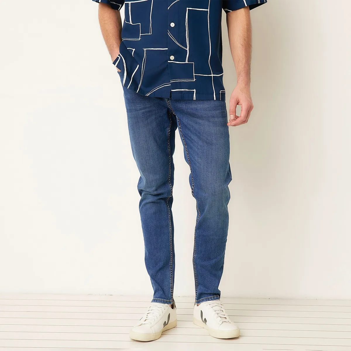 BASEMENT - Jeans Skinny Algodón Hombre Basement 