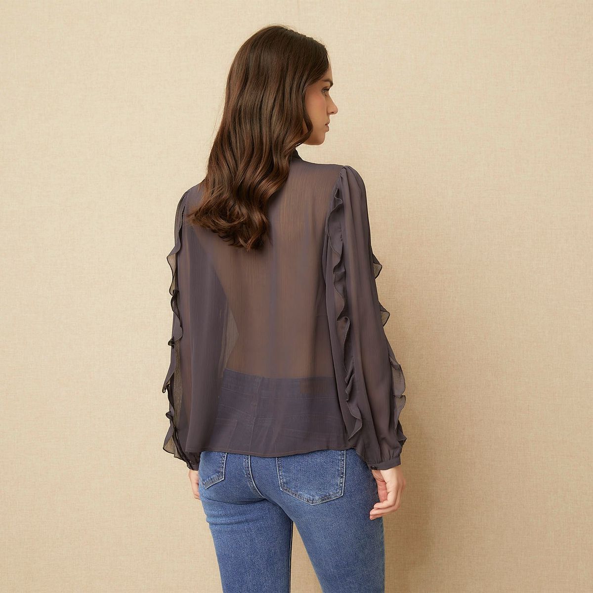 UNIVERSITY CLUB - Blusa Manga Larga Casual Mujer University Club