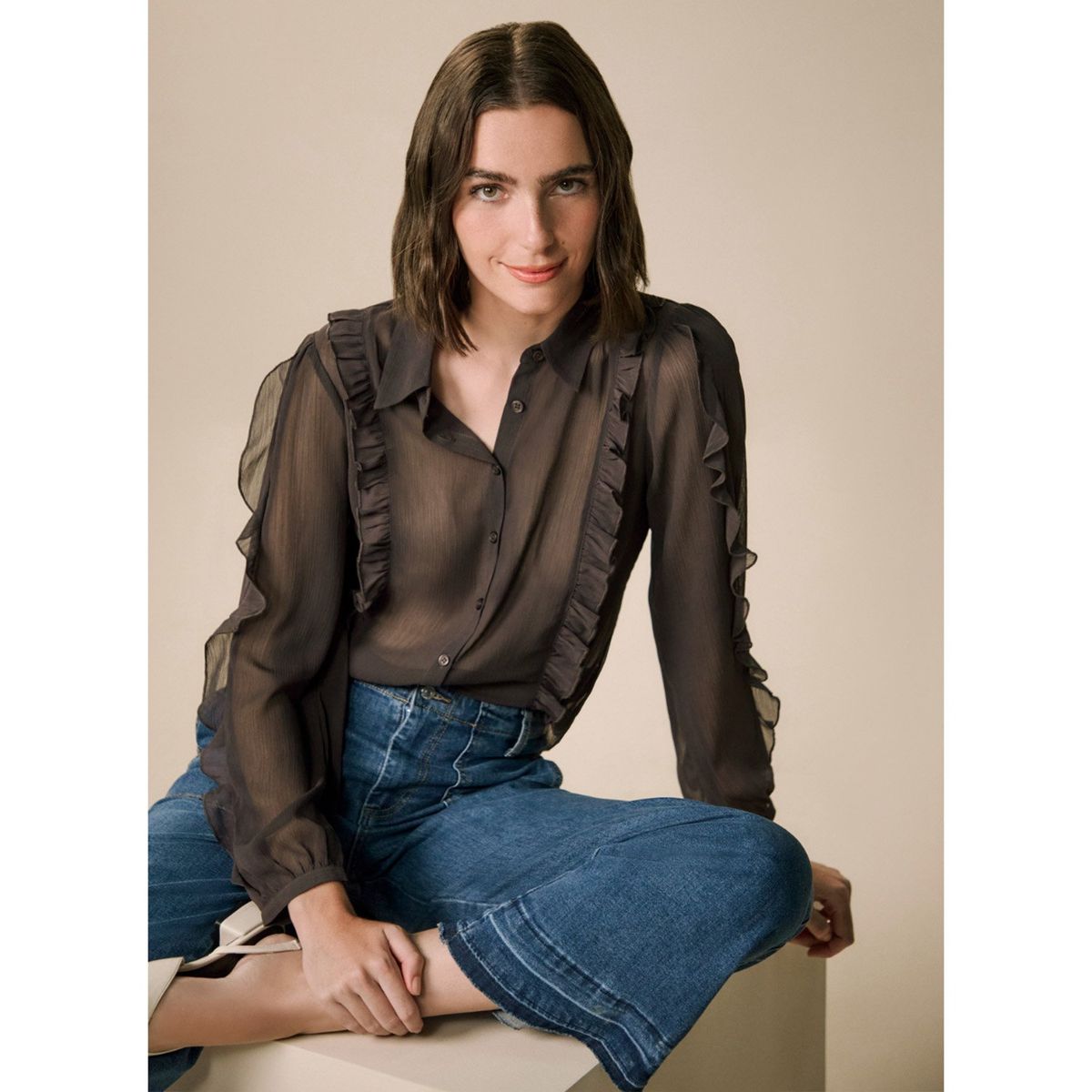 UNIVERSITY CLUB - Blusa Manga Larga Casual Mujer University Club