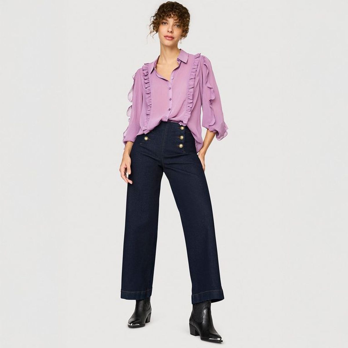 UNIVERSITY CLUB - Blusa Manga Larga Casual Mujer University Club