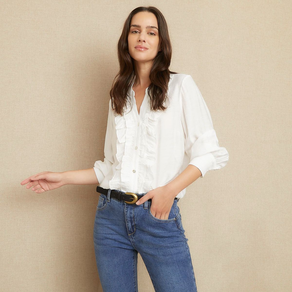 UNIVERSITY CLUB - Blusa Manga Larga Casual Mujer University Club