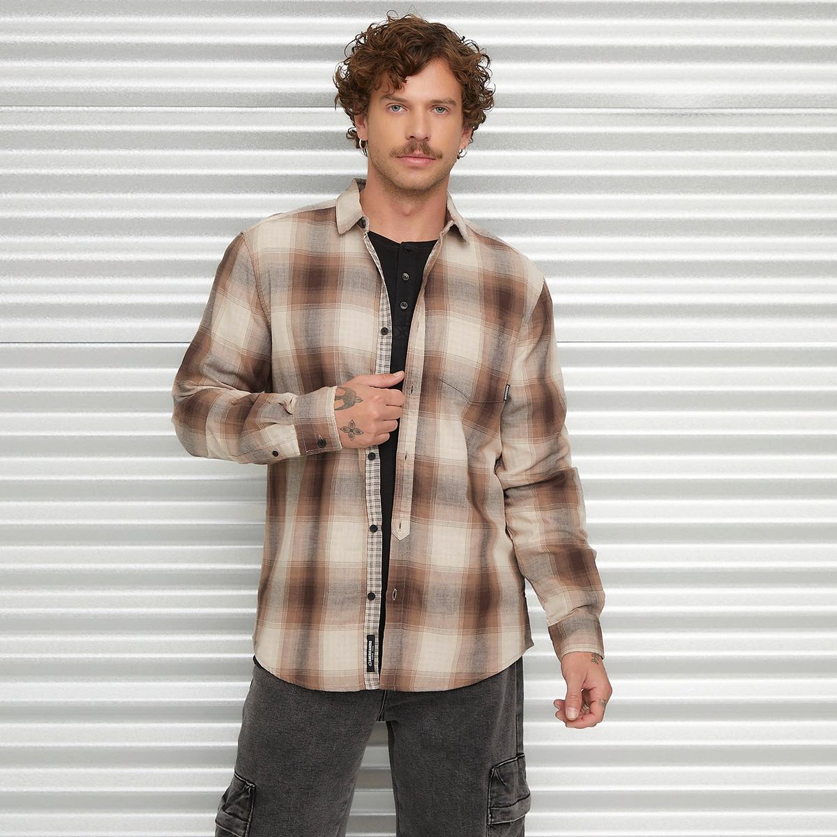 DENIMLAB - Camisa Manga Larga Hombre Denimlab