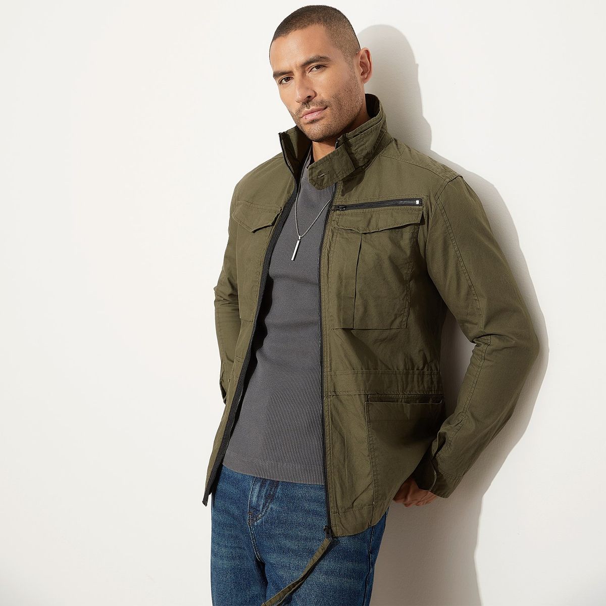 MOSSIMO - Casaca 100% Algodón Hombre Mossimo