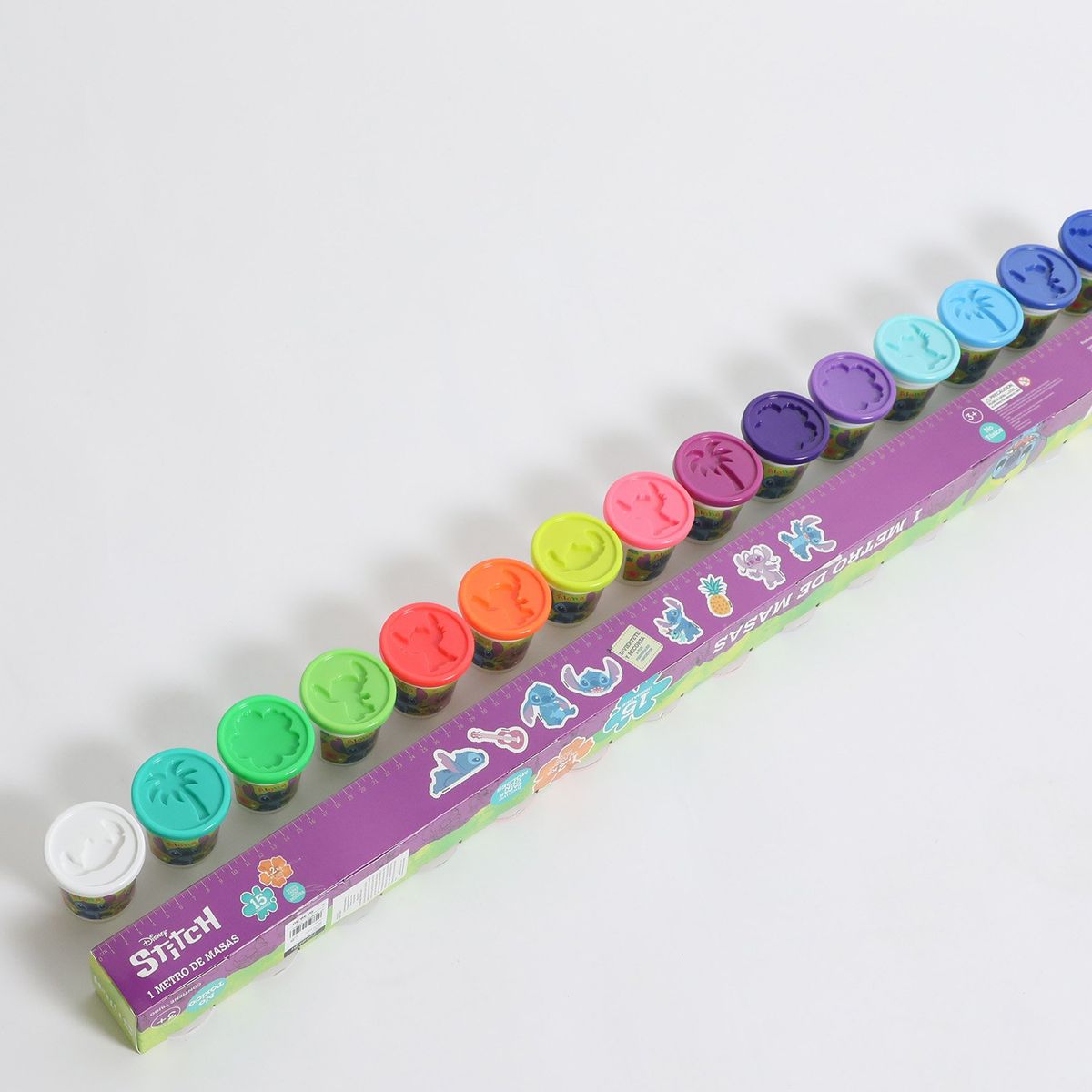 DISNEY - Plastilinas 15 Unidades 1 Metro de Masas Disney