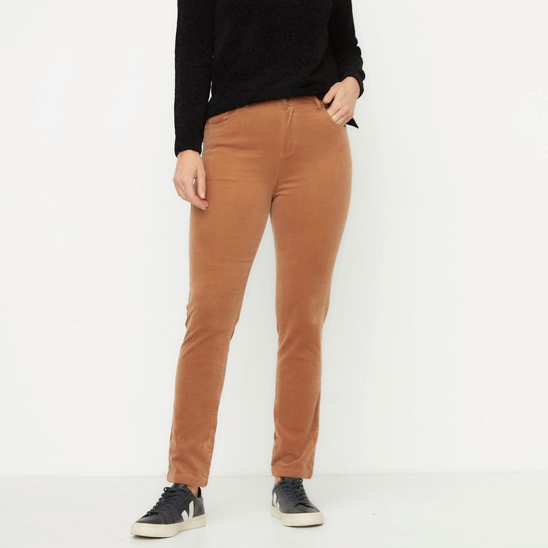 NEWPORT - Pantalón Recto Algodón Mujer Newport