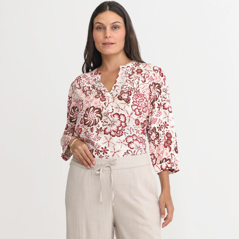 NEWPORT - Blusa Manga Larga Casual Mujer Newport