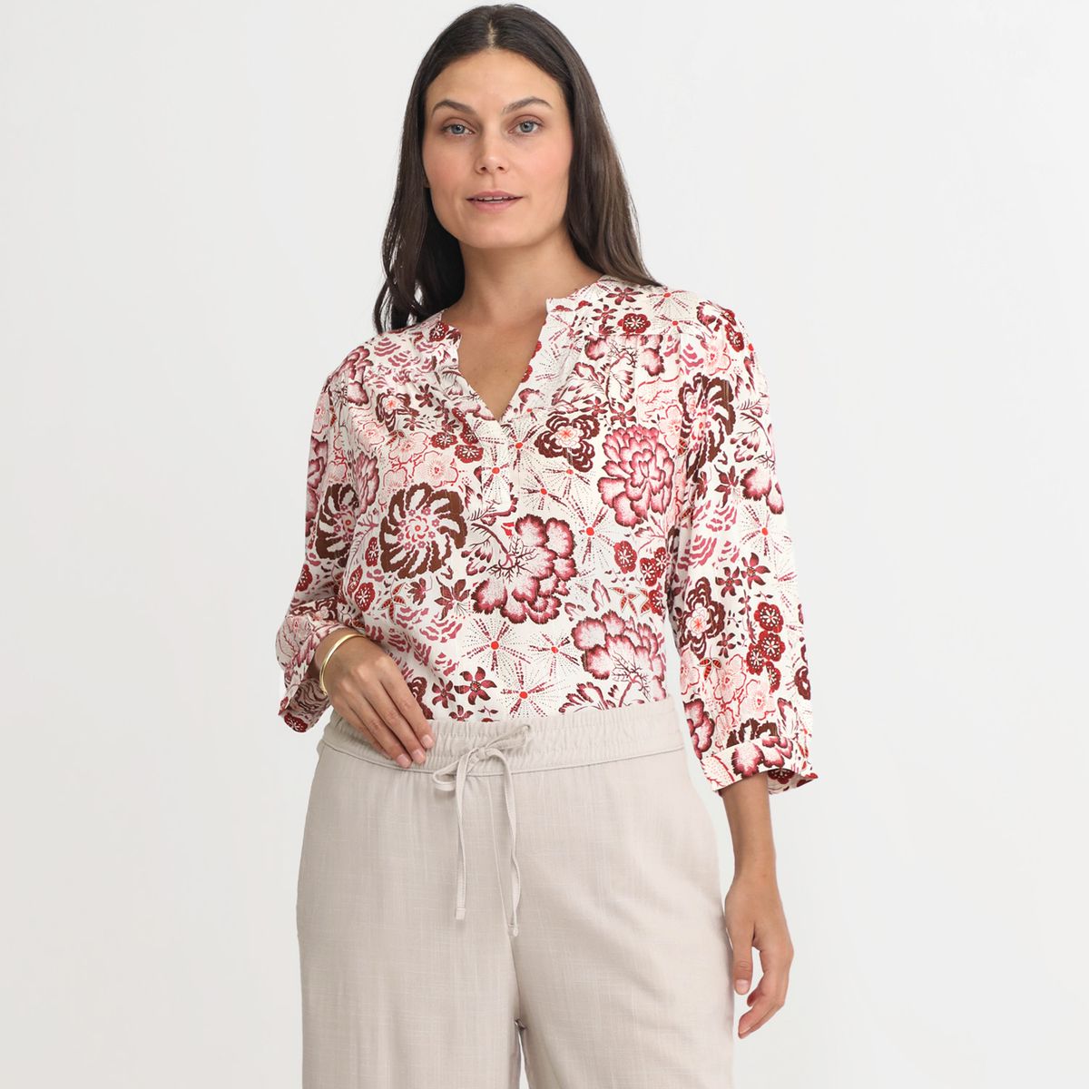 NEWPORT - Blusa Manga Larga Casual Mujer Newport