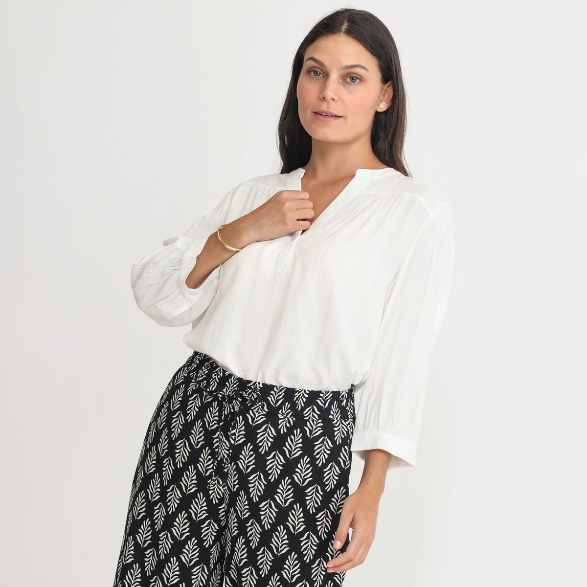 NEWPORT - Blusa Manga Larga Casual Mujer Newport