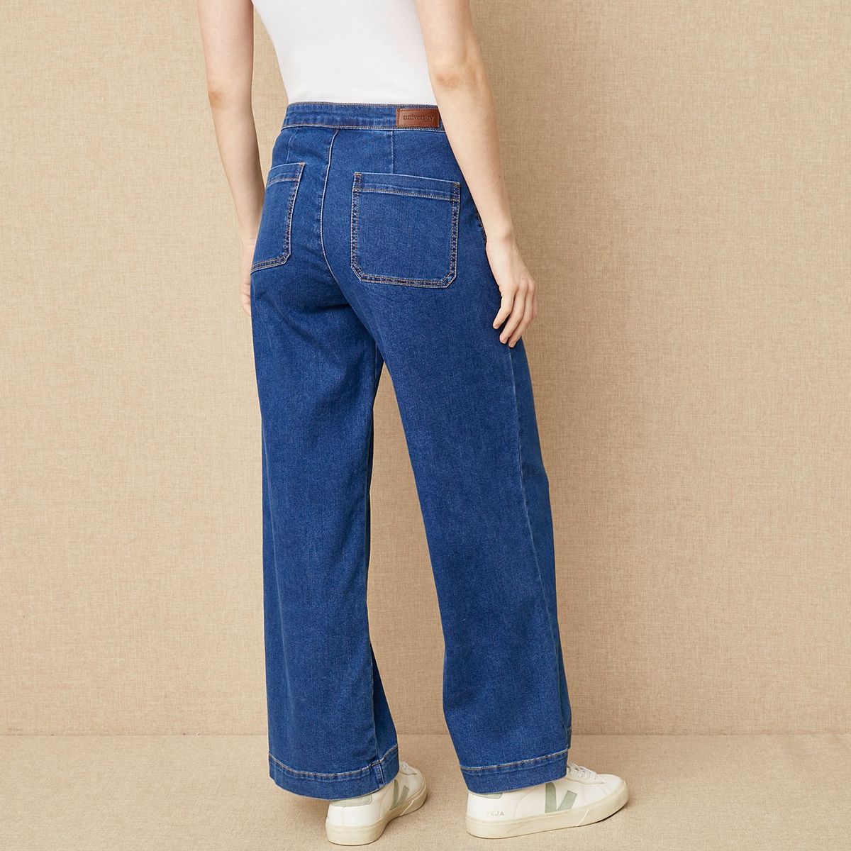 UNIVERSITY CLUB - Jean Wide Algodón Mujer University Club