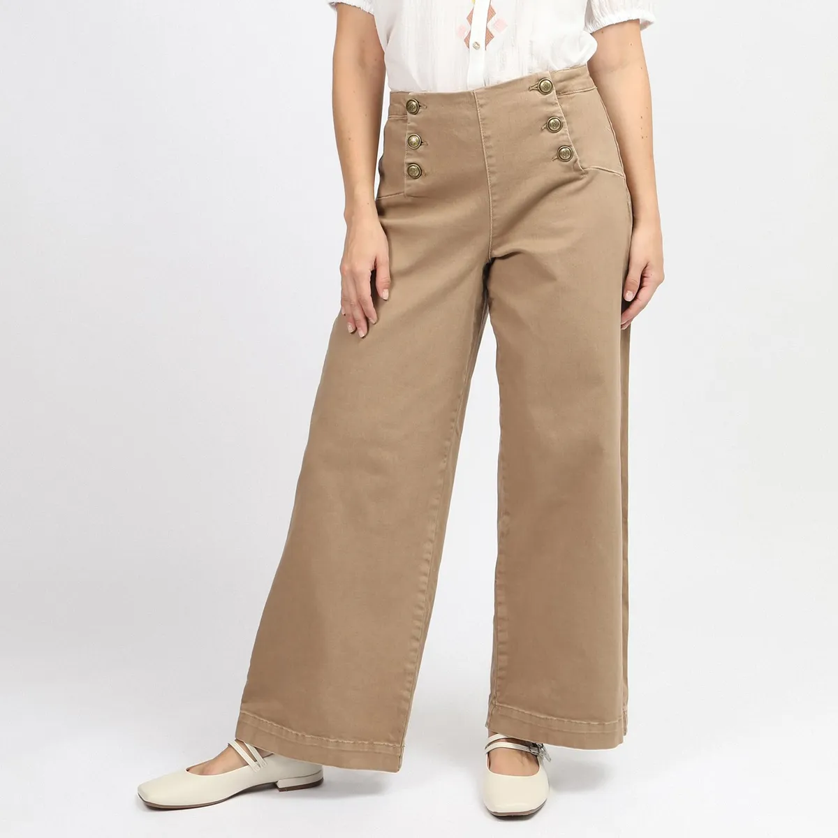 UNIVERSITY CLUB - Jean Wide Algodón Mujer University Club