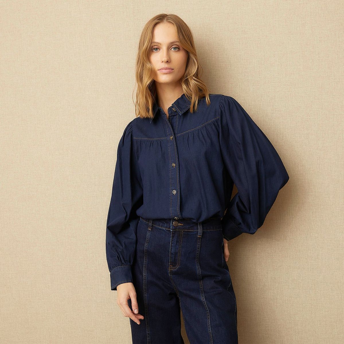 UNIVERSITY CLUB - Blusa Casual 100% Algodón Mujer University Club