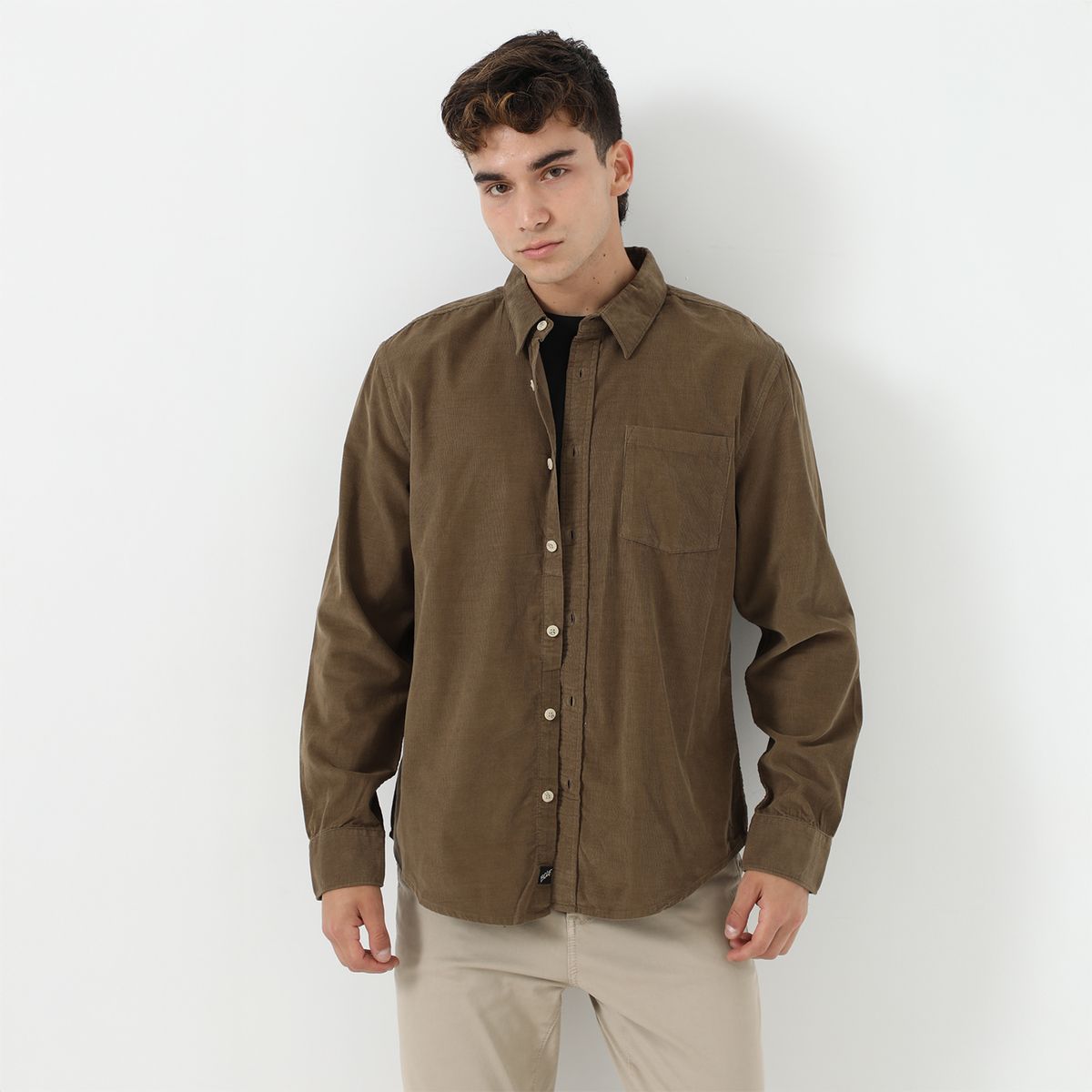 BEARCLIFF - Camisa Manga Larga Hombre Bearcliff