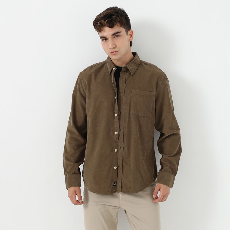 BEARCLIFF - Camisa Manga Larga Hombre Bearcliff