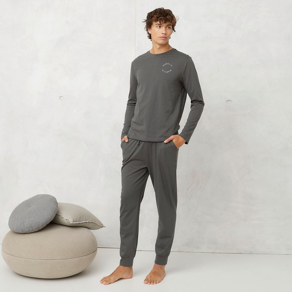 BEARCLIFF - Pijama Largo Algodón Hombre Bearcliff