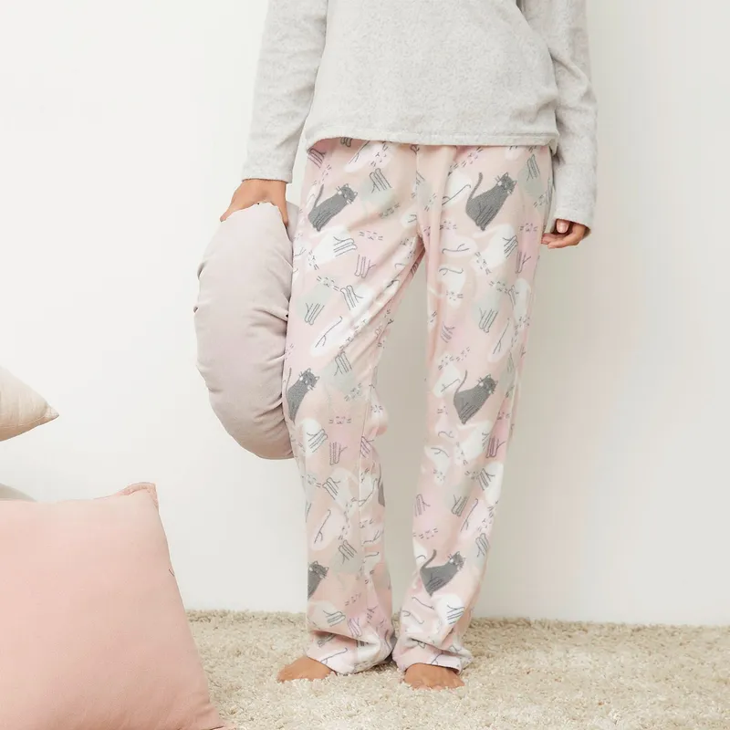 SYBILLA - Pantalon Polar Pijama Mujer