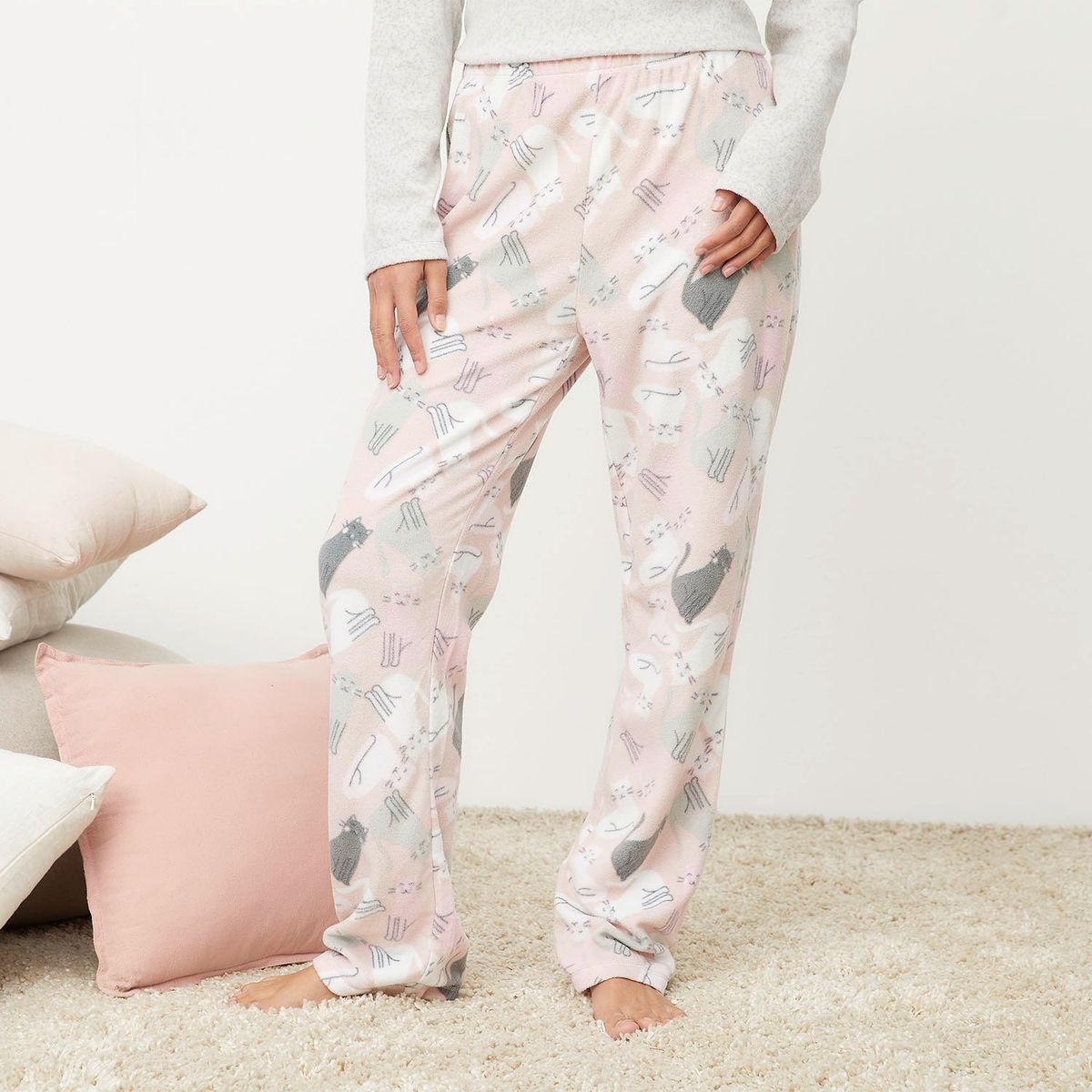 SYBILLA - Pantalon Polar Pijama Mujer