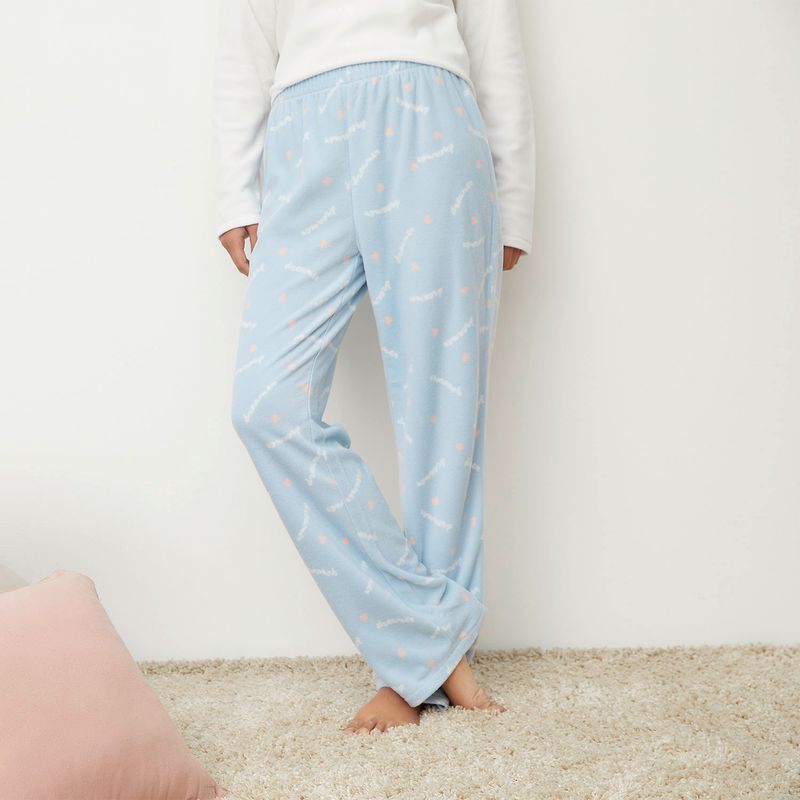 SYBILLA - Pantalon Polar Pijama Mujer