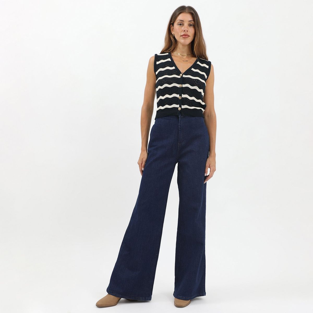 BASEMENT - Jean Straight Algodón Mujer Basement