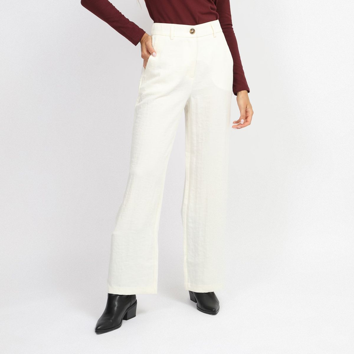 BASEMENT - Pantalón Largo Casual Mujer Basement