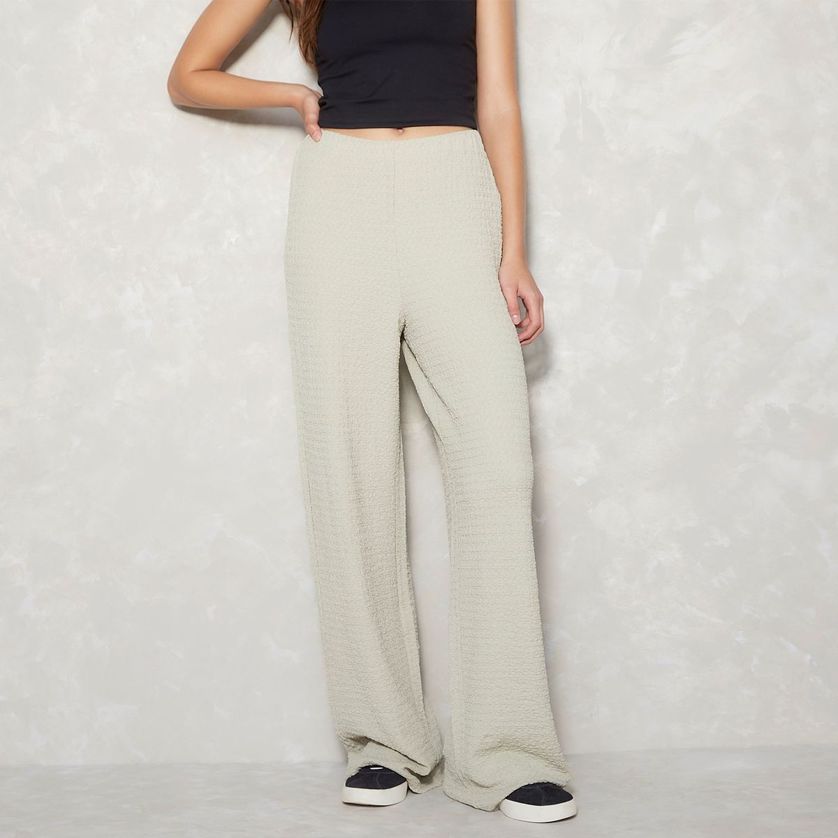 SYBILLA - Pantalón Wide Casual Mujer Sybilla