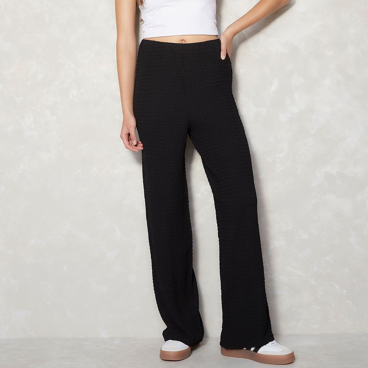 SYBILLA - Pantalón Wide Casual Mujer Sybilla