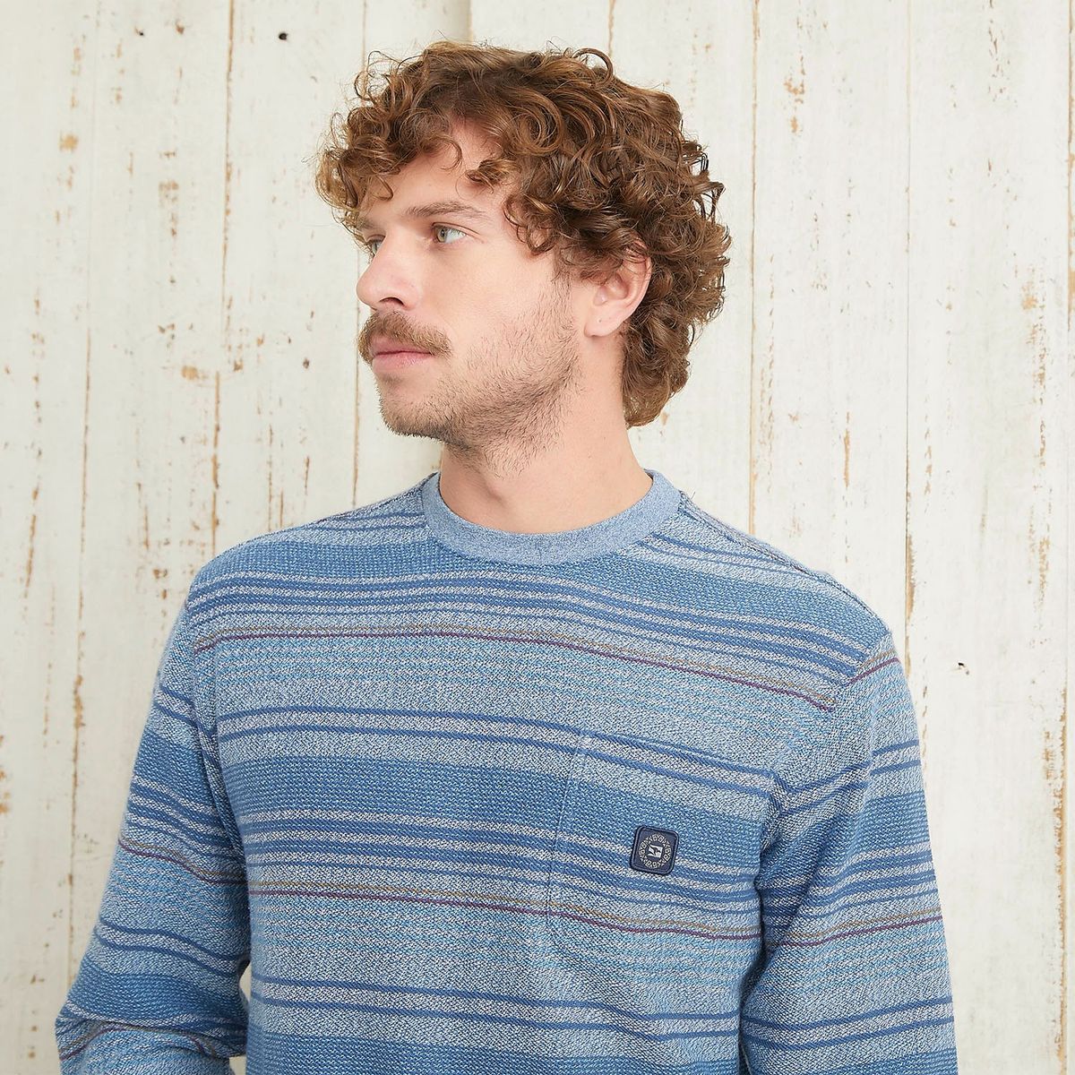 DOO AUSTRALIA - Polera Tejido a Rayas Doo Australia Algodón Hombre