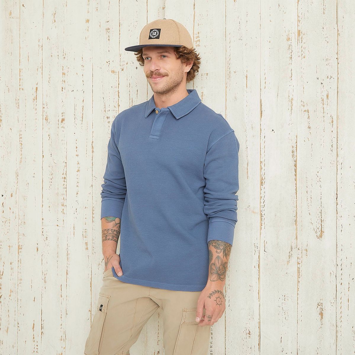 DOO AUSTRALIA - Polo Manga Larga 100% Algodón Hombre Doo Australia