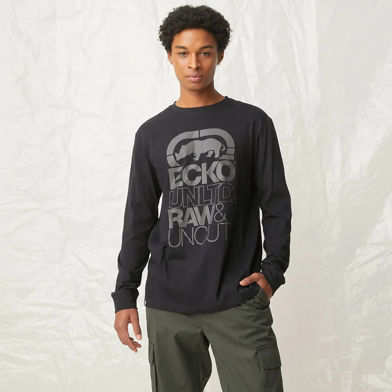 ECKO - Polo Manga Larga Algodón Hombre Ecko