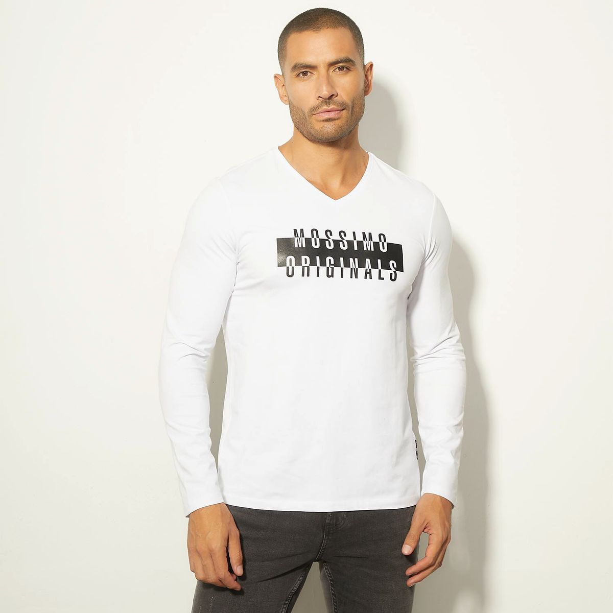 MOSSIMO - Polo Manga Larga Casual Algodón Hombre Mossimo