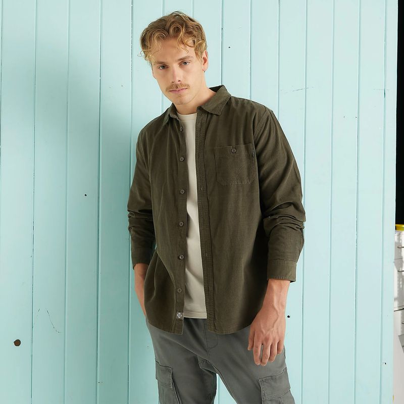 DOO AUSTRALIA - Camisa Cotelé Slim Fit Hombre Doo Australia