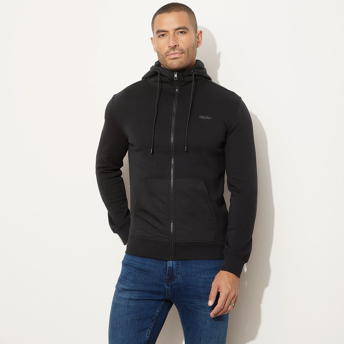 MOSSIMO - Polera Con Cierre Hombre Mossimo