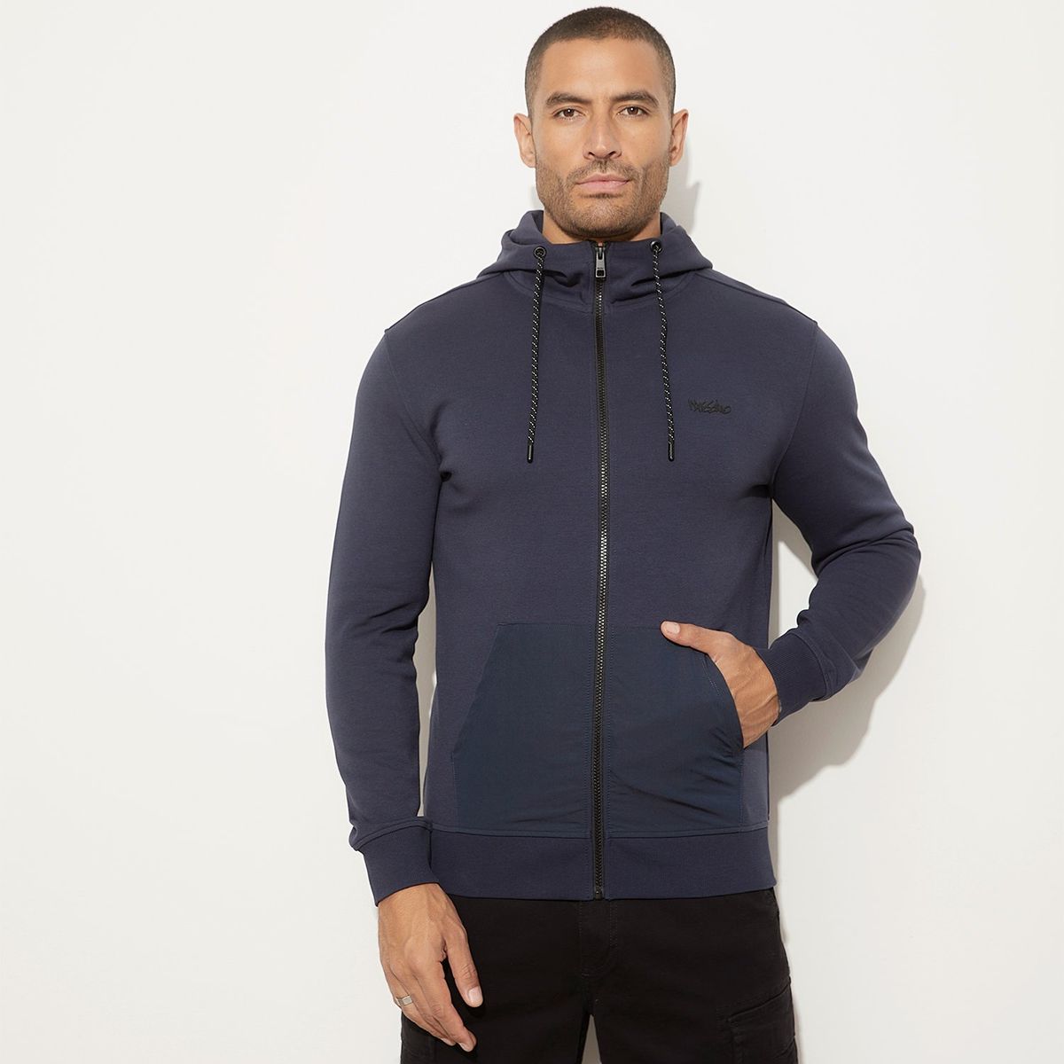 MOSSIMO - Polera Con Cierre Hombre Mossimo