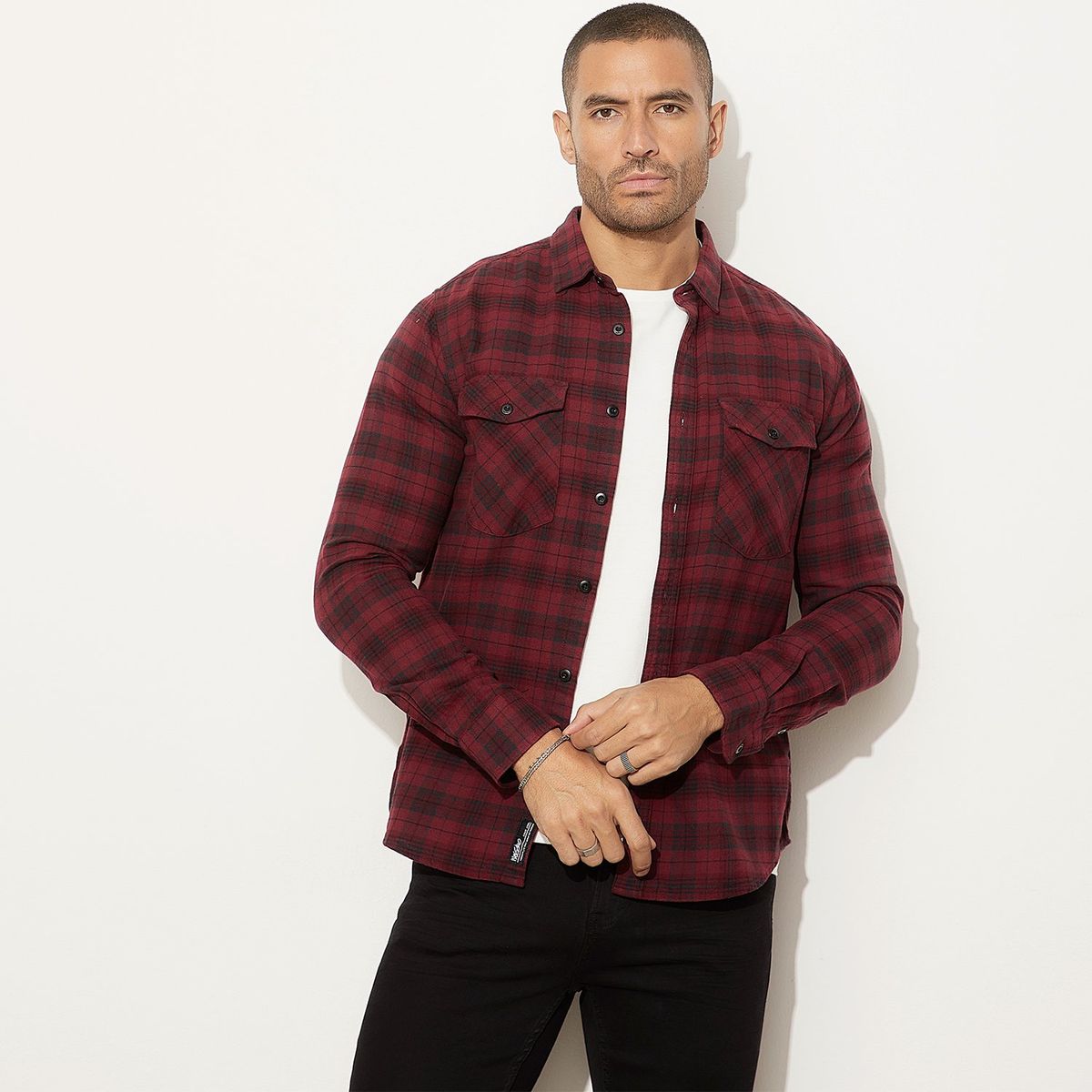 MOSSIMO - Camisa Manga Larga Hombre Mossimo