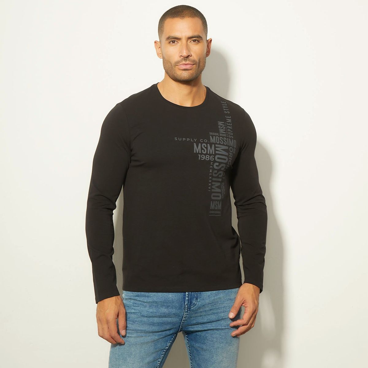 MOSSIMO - Polo Manga Larga Casual Algodón Hombre Mossimo