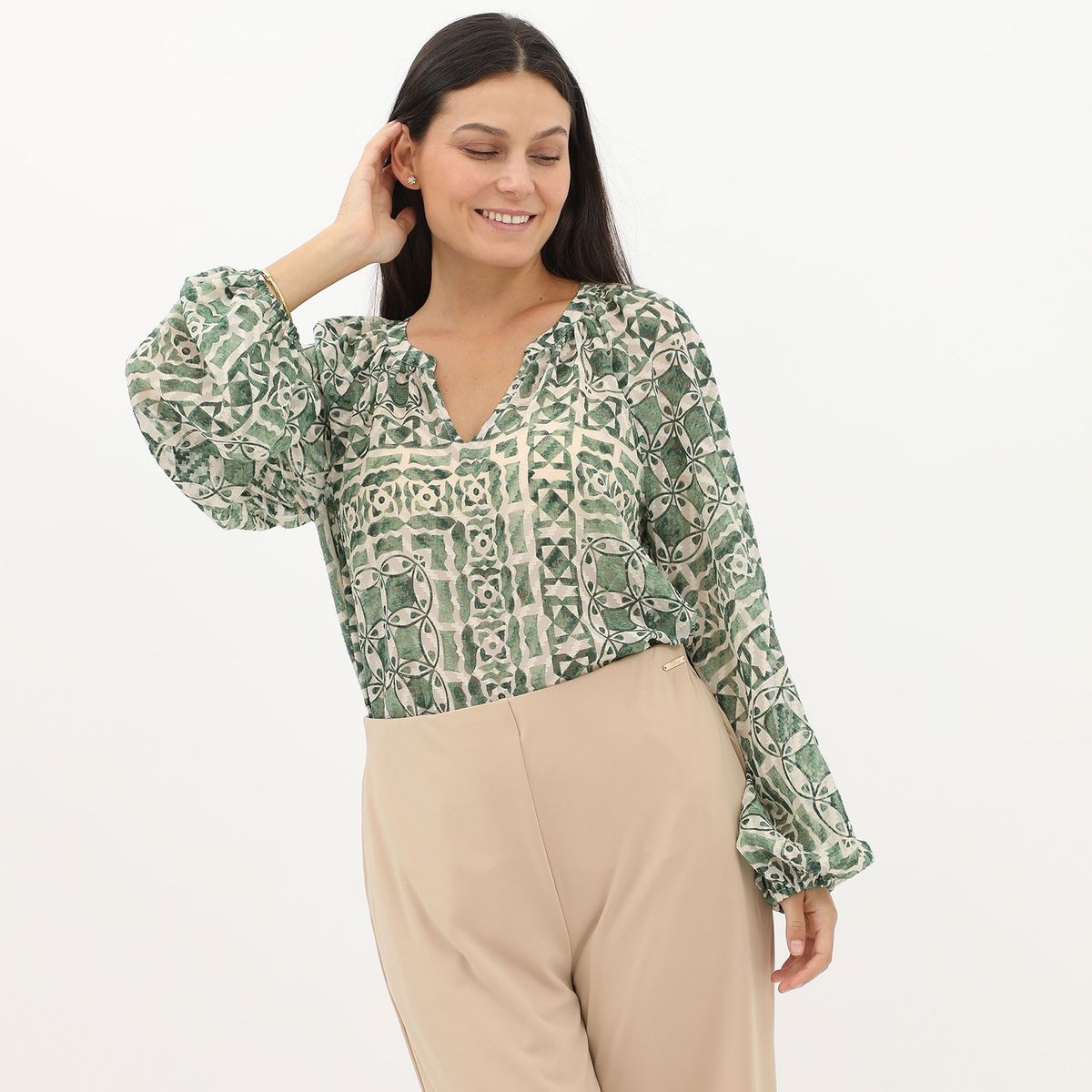 STEFANO COCCI - Blusa Manga Larga Casual Mujer Stefano Cocci