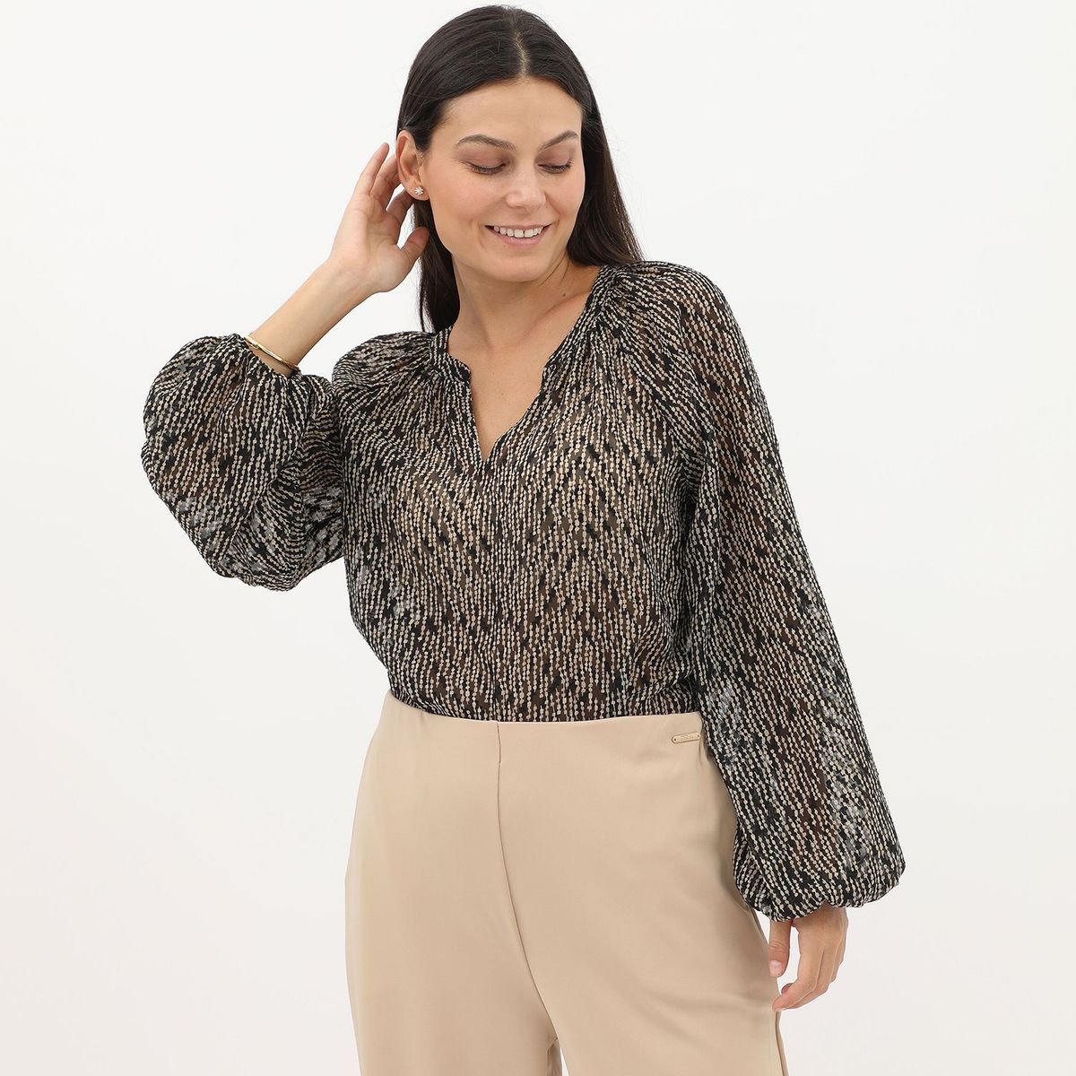 STEFANO COCCI - Blusa Manga Larga Casual Mujer Stefano Cocci