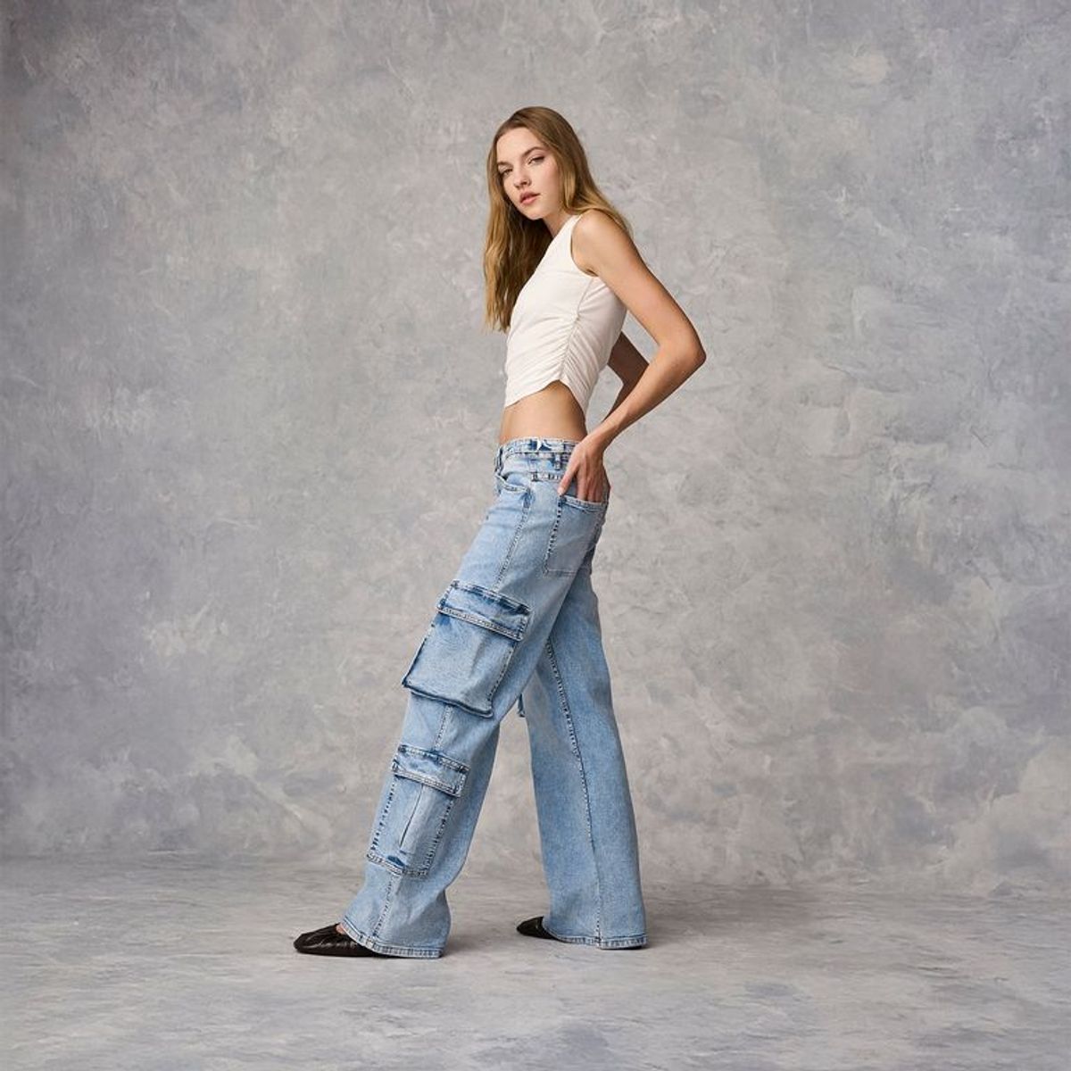 SYBILLA - Jean Straight Tiro Alto Mujer Sybilla