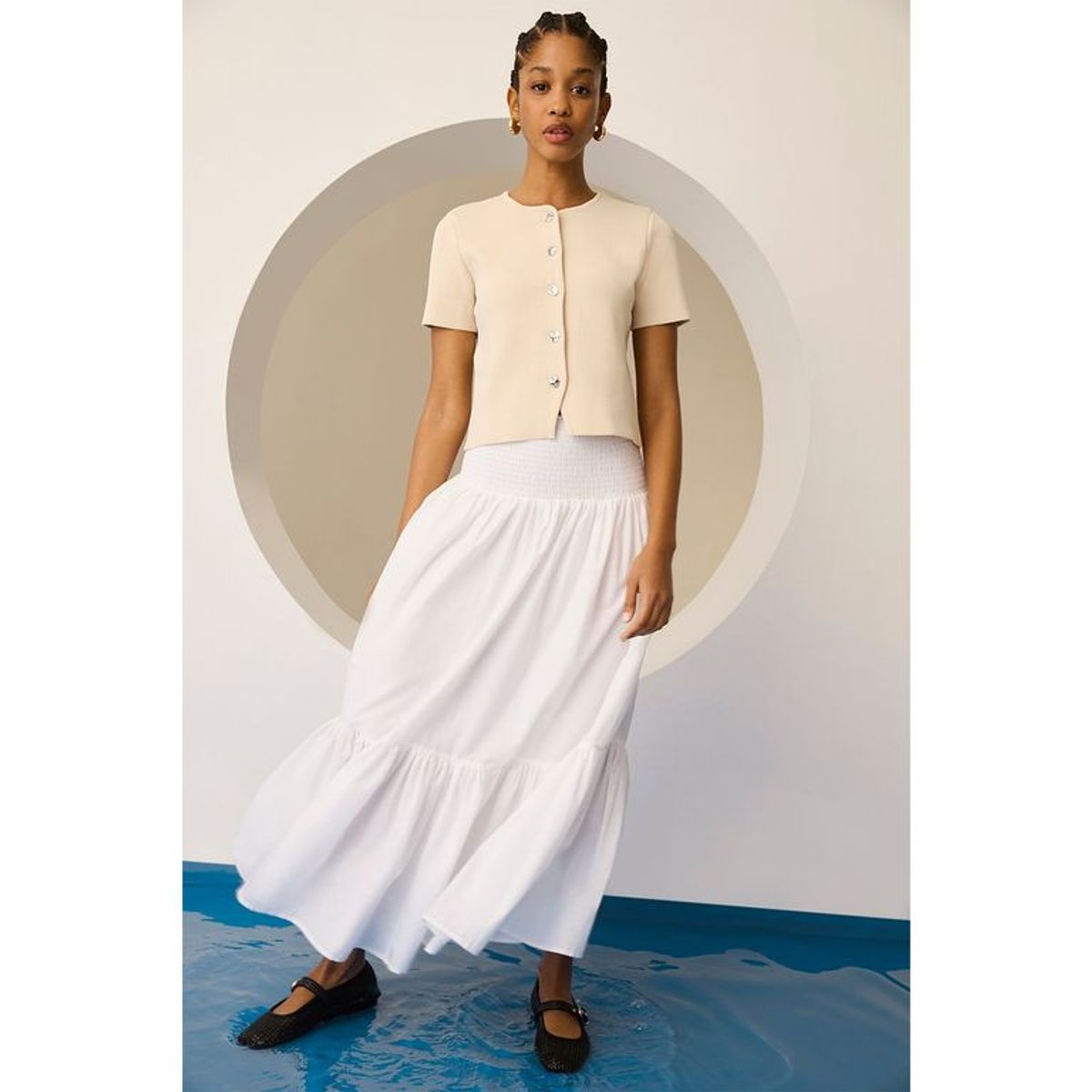 BASEMENT - Polo Manga Corta Casual Mujer Basement