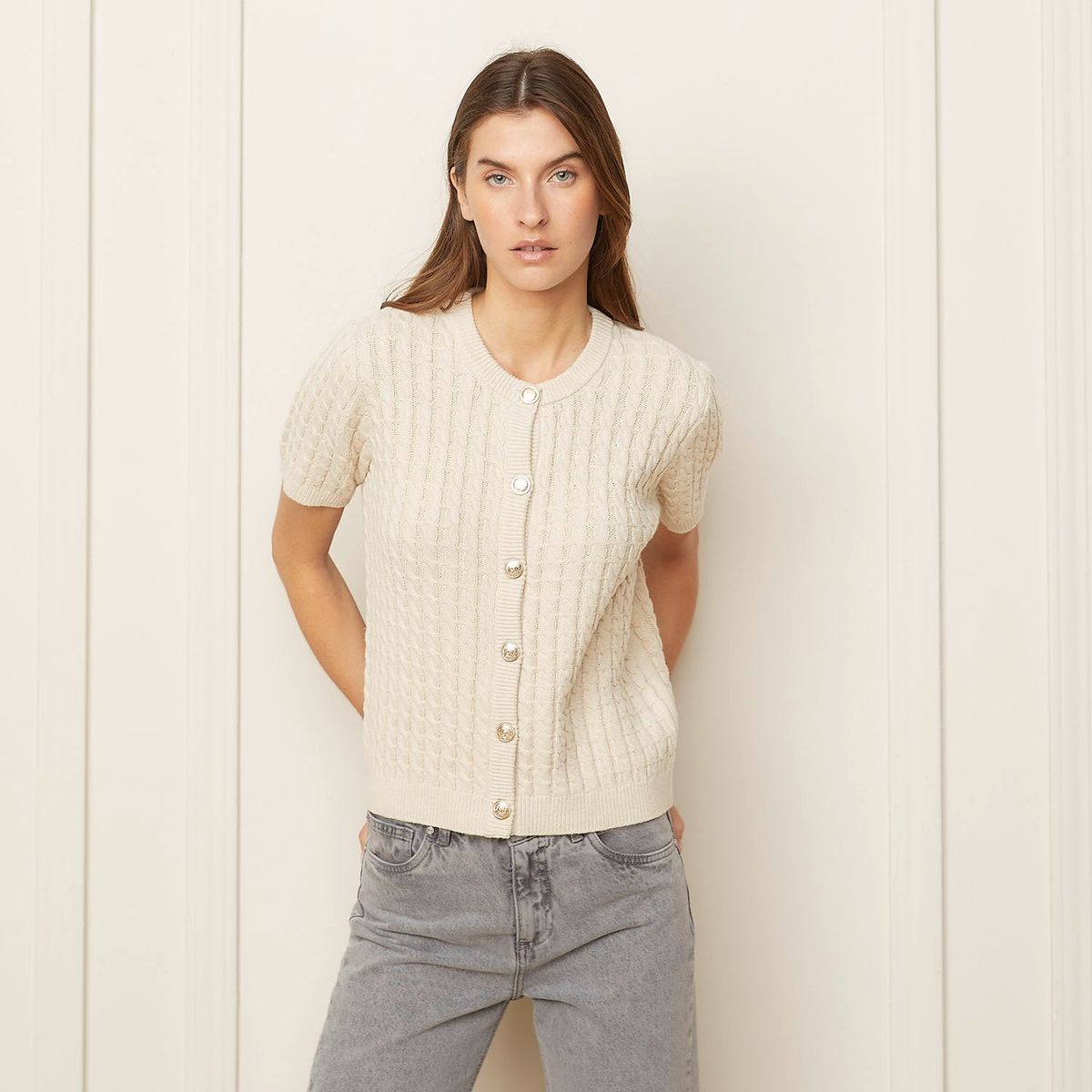 BASEMENT - Polo Basement Punto Manga Corta Mujer Algodón Acrílico