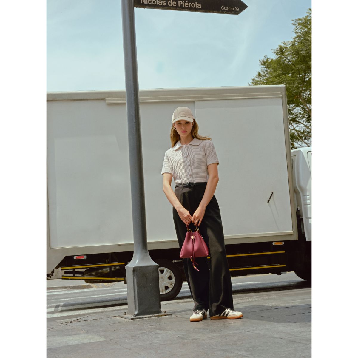 BASEMENT - Polo Punto Manga Corta Basement Casual Mujer Algodón