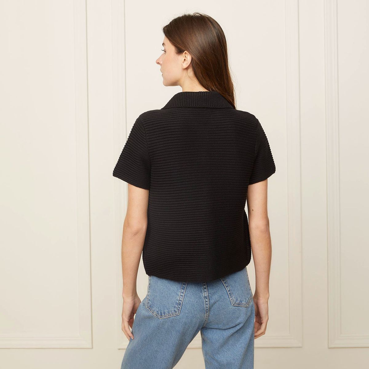 BASEMENT - Polo Punto Manga Corta Basement Casual Mujer Algodón