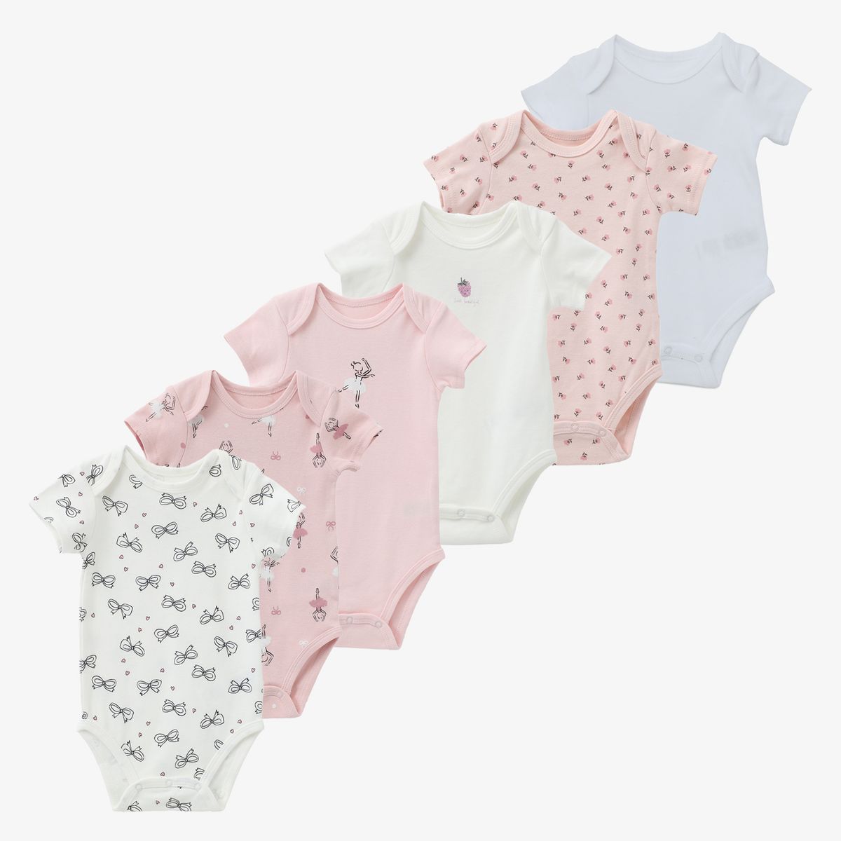 YAMP - Body Bebé Niña Pack X7 Algodón Yamp